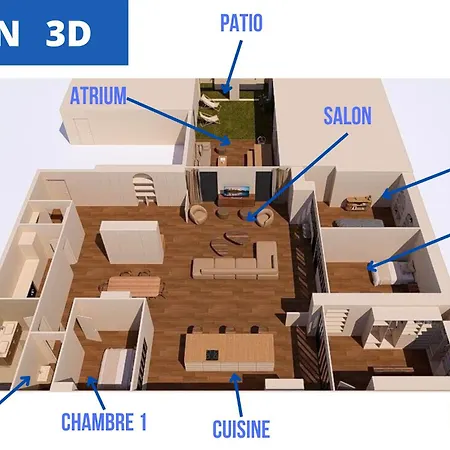 Elo - Loft 280m2- Luxe- 3chambres - Vca *